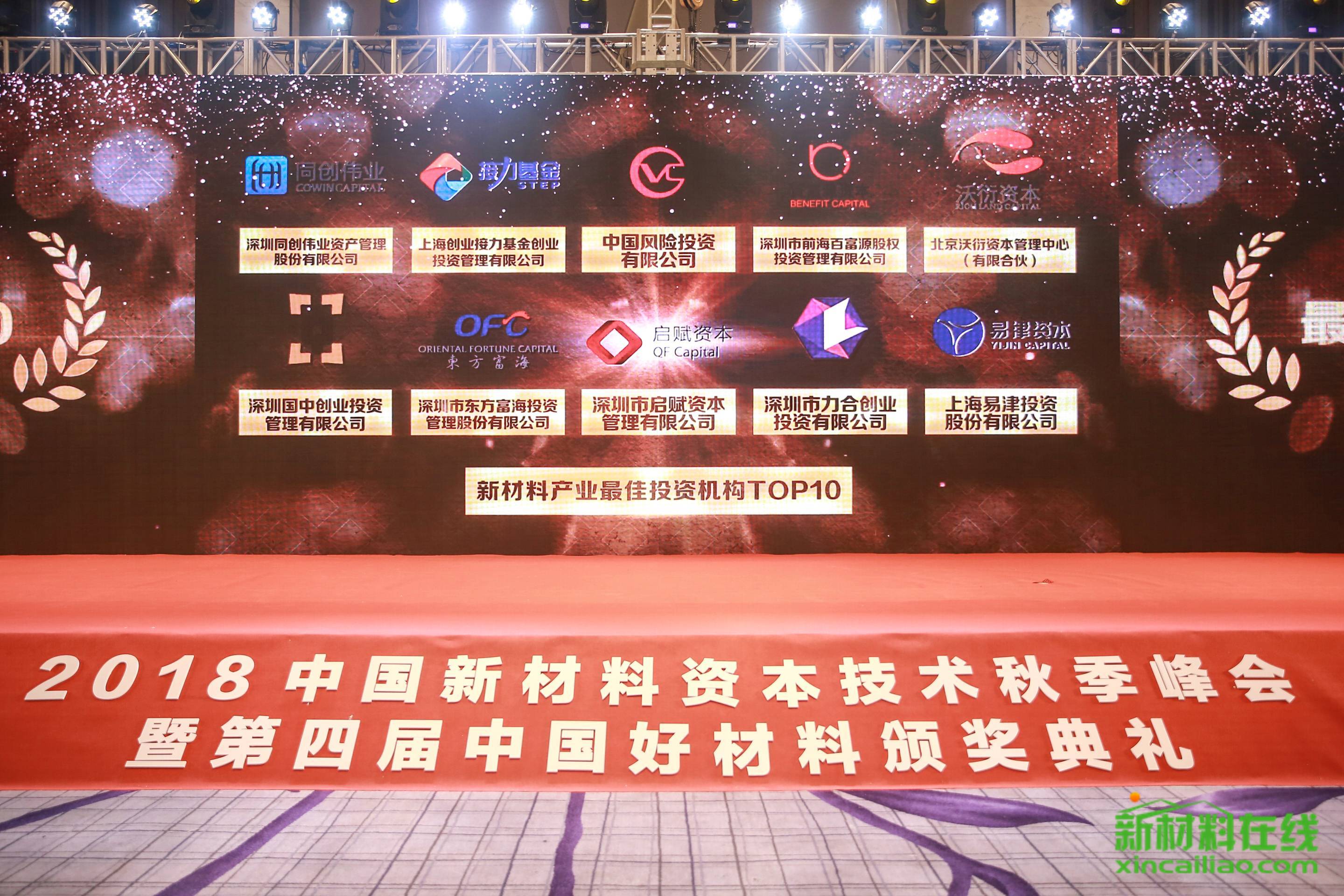 喜讯！力合创投荣获“新材料产业最佳投资机构TOP10”